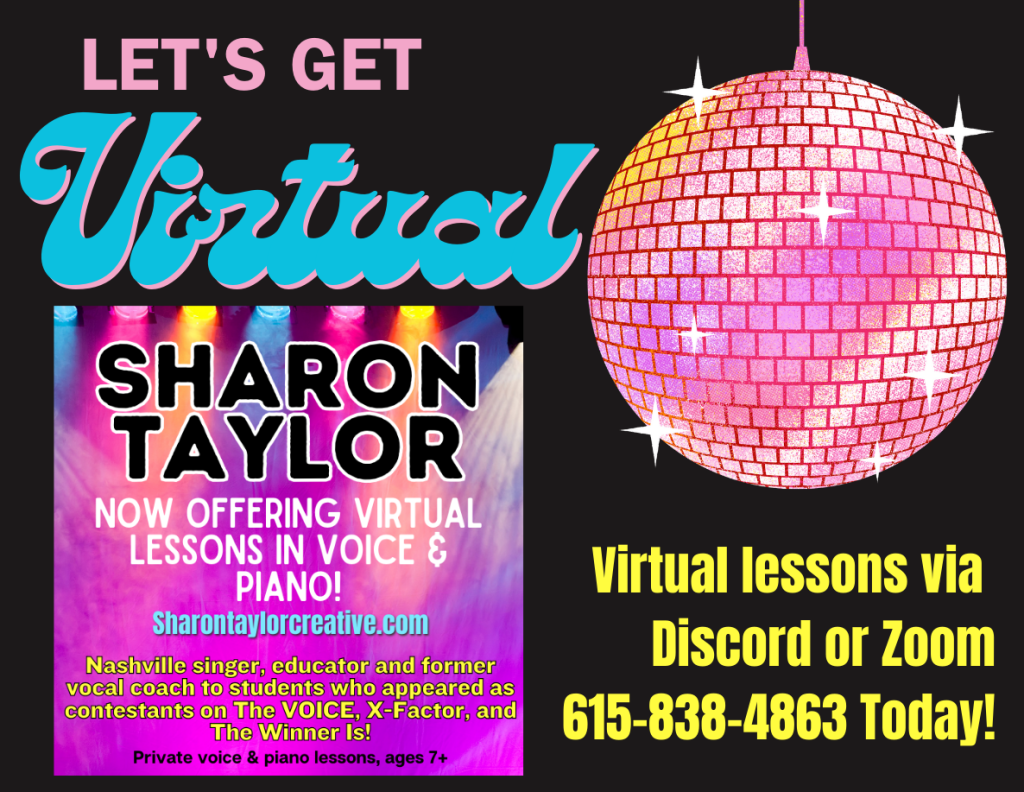Virtual lessons with Sharon via Discord or Zoom!